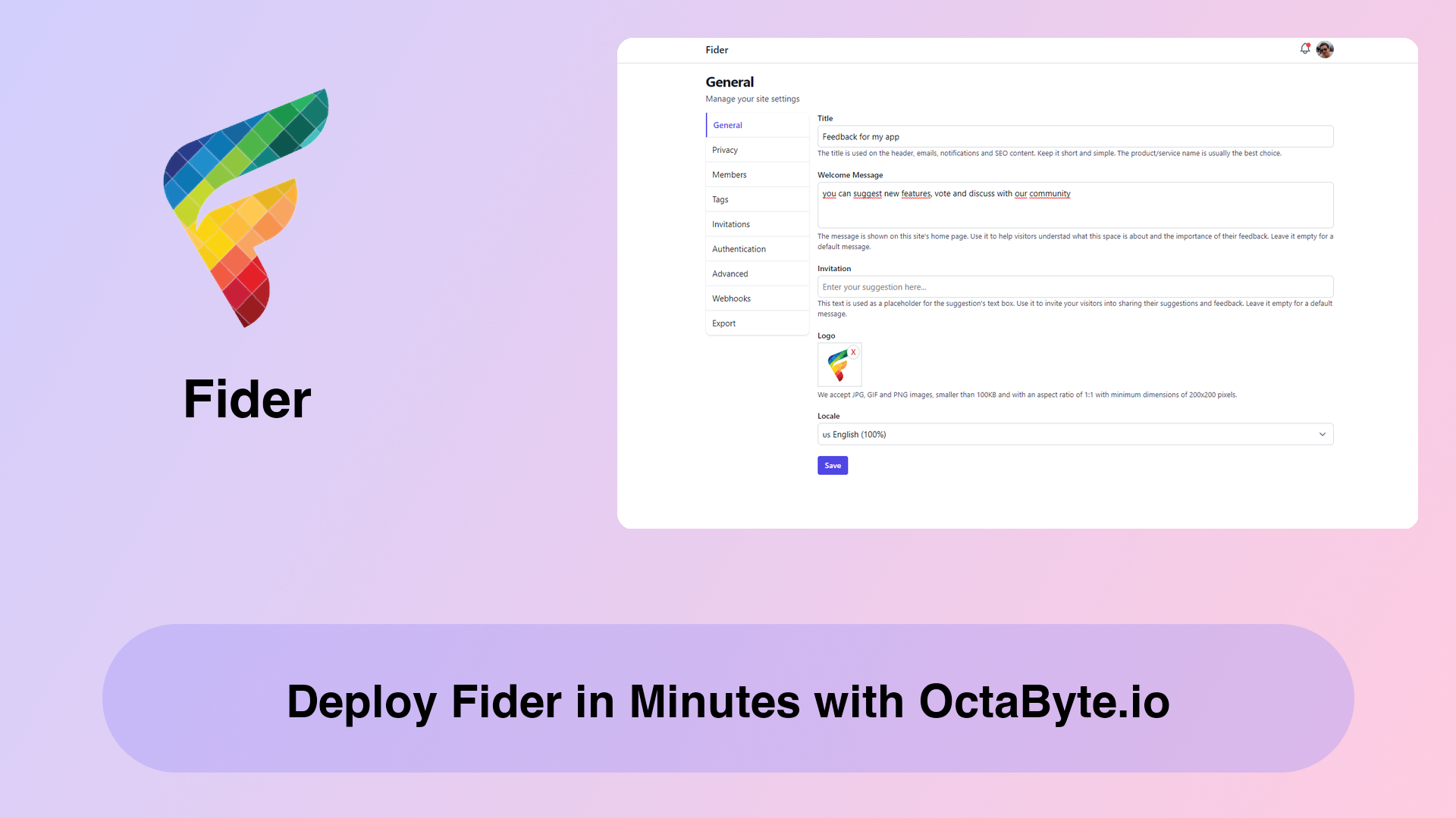 Deploy Fider in Minutes with OctaByte.io