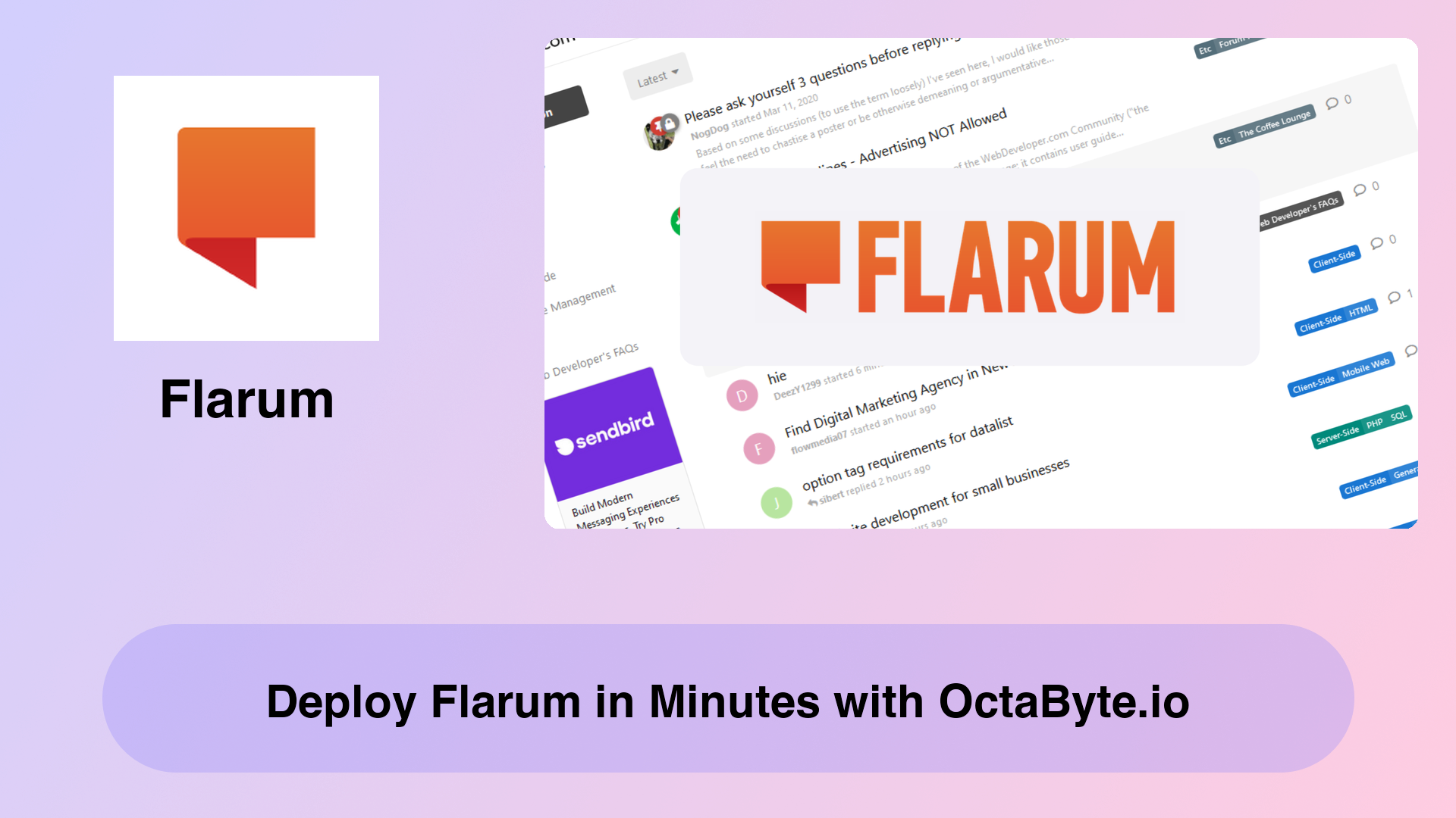 Deploy Flarum in Minutes with OctaByte.io