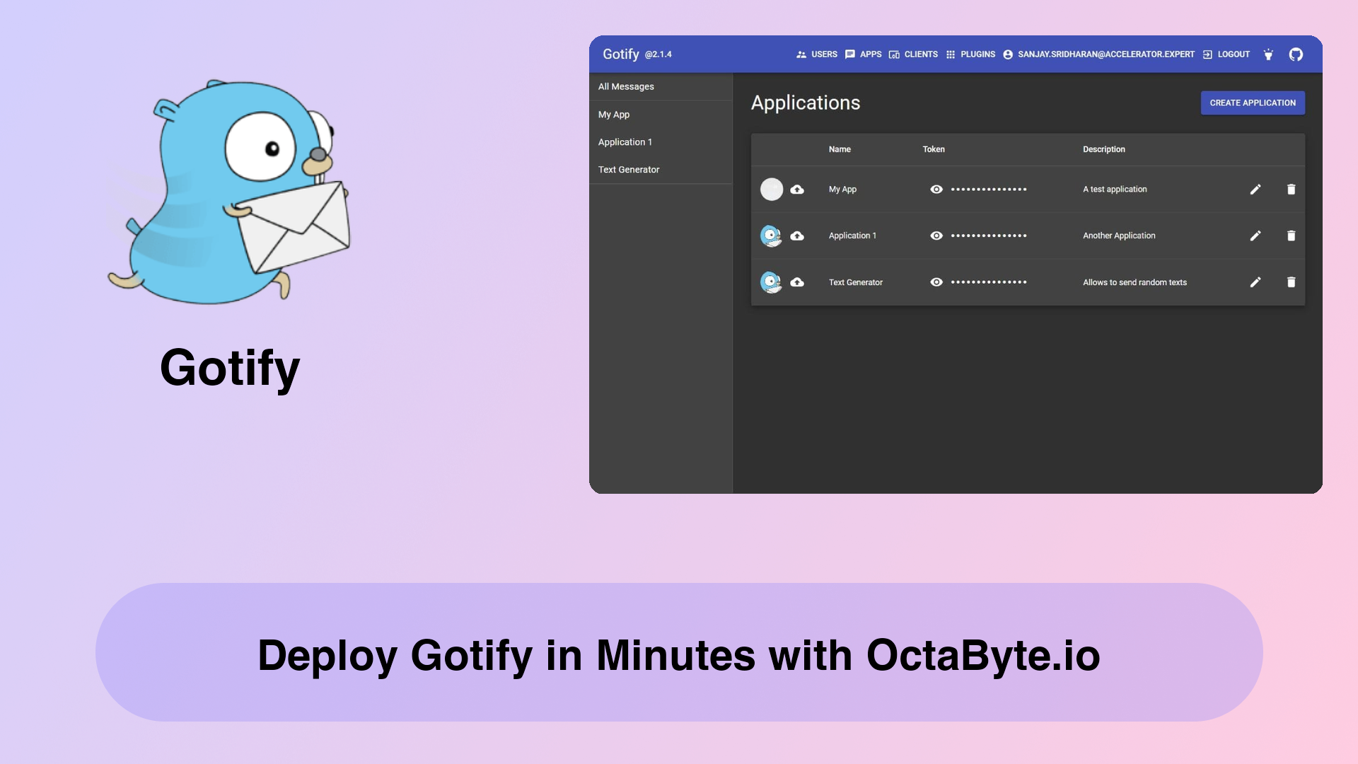 Deploy Gotify in Minutes with OctaByte.io