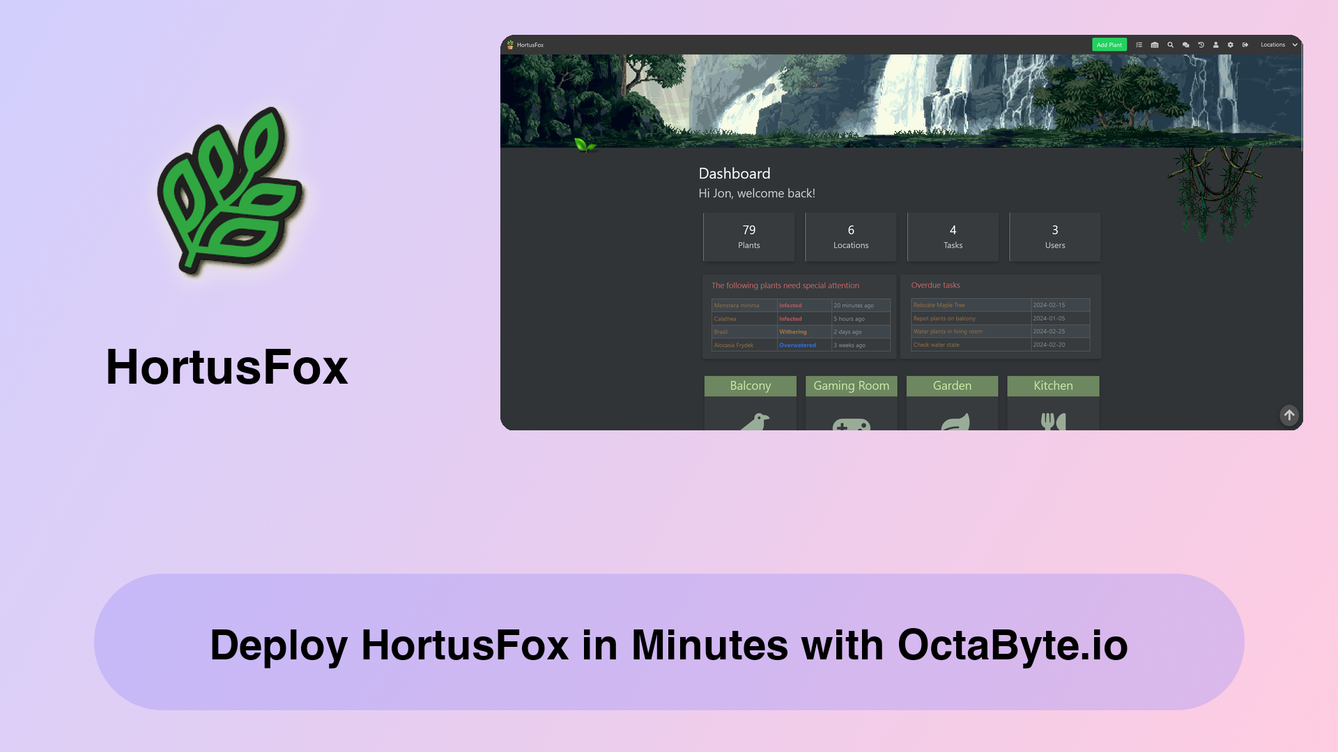 Deploy HortusFox in Minutes with OctaByte.io