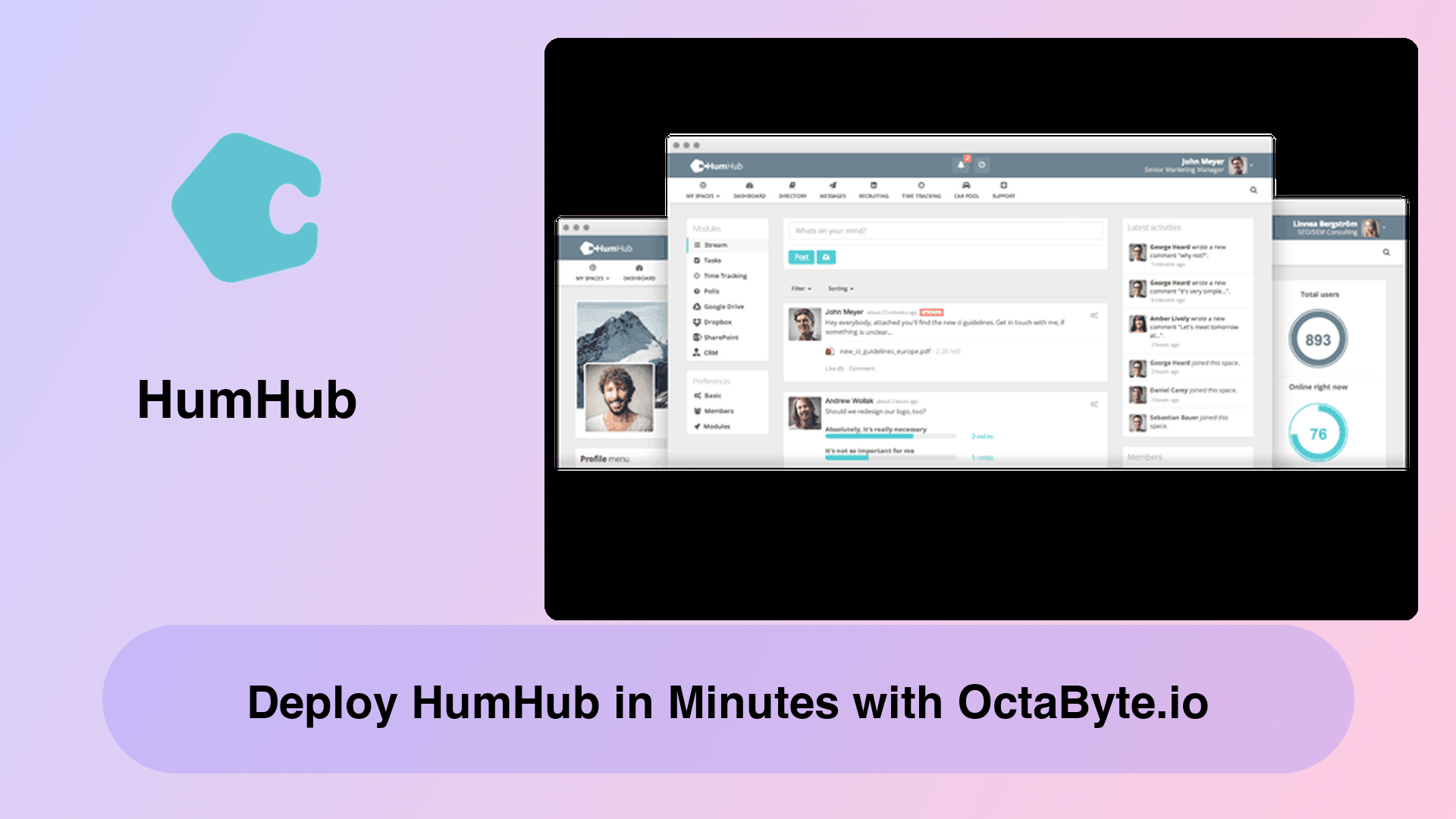 Deploy HumHub in Minutes with OctaByte.io