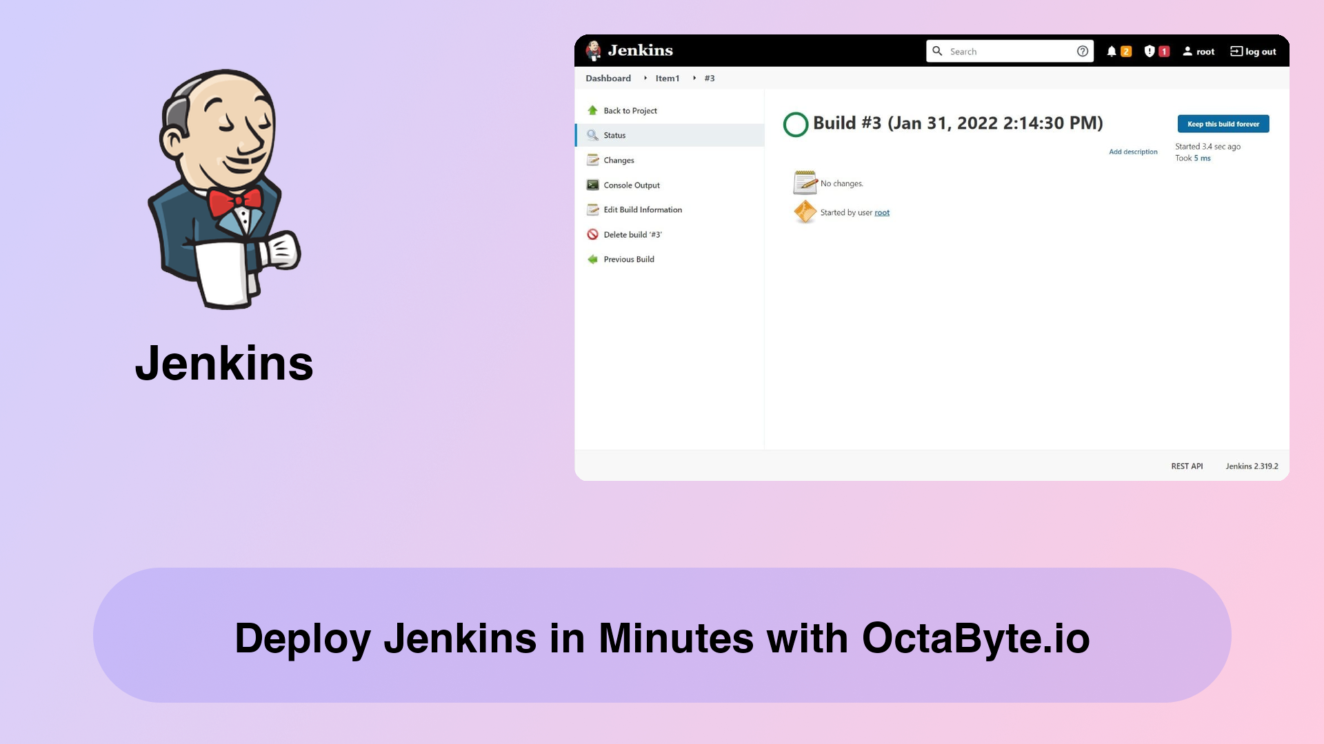 Deploy Jenkins in Minutes with OctaByte.io