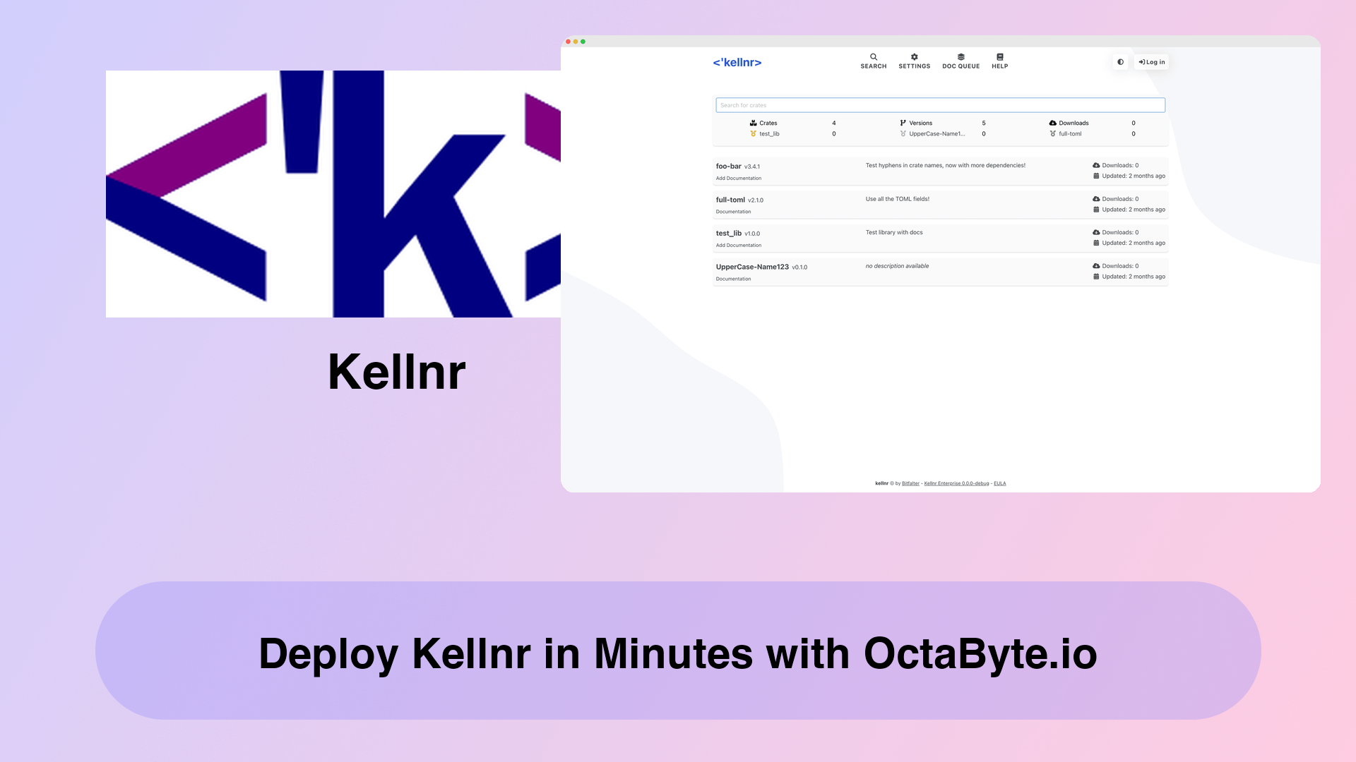 Deploy Kellnr in Minutes with OctaByte.io