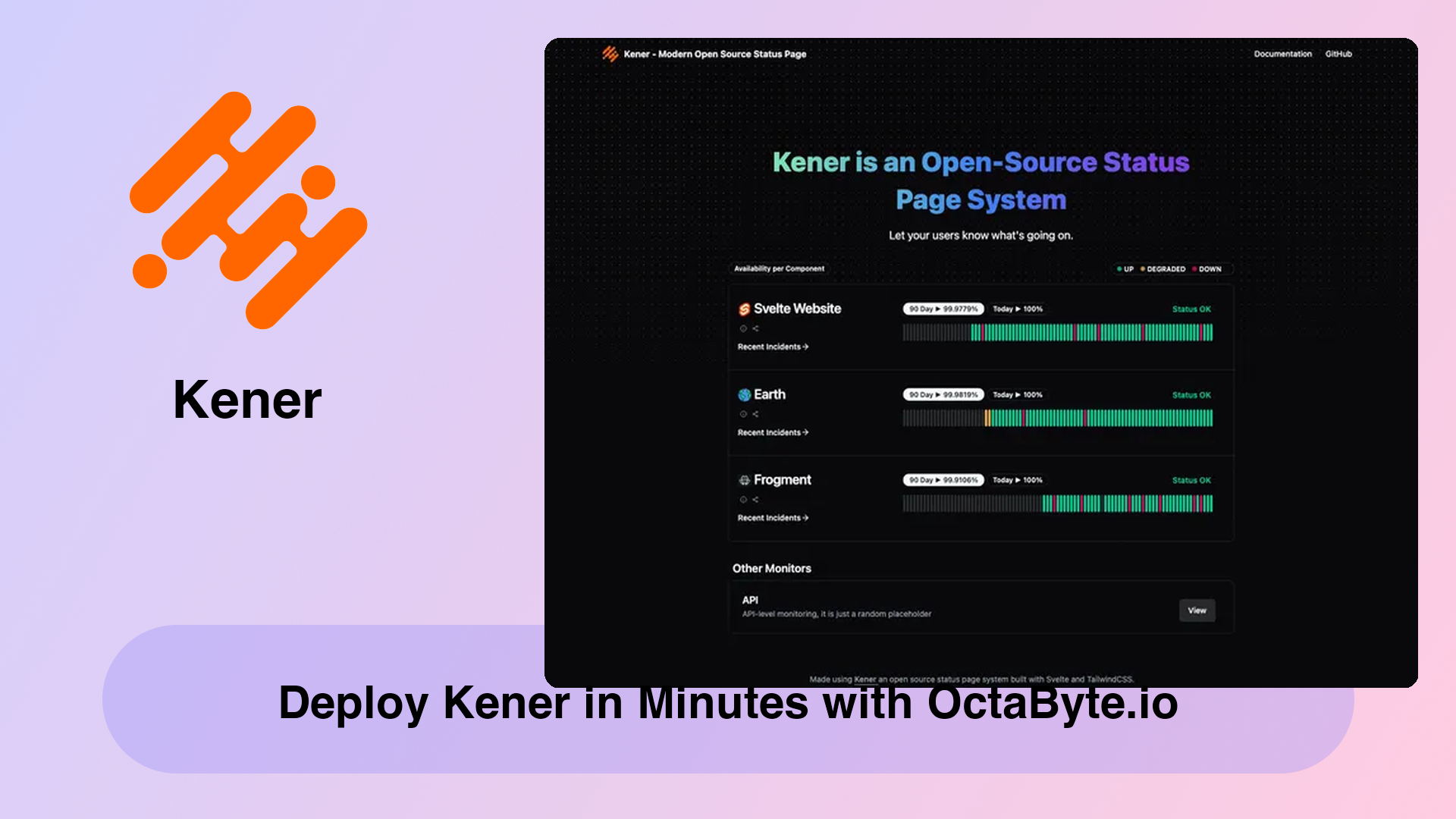 Deploy Kener in Minutes with OctaByte.io