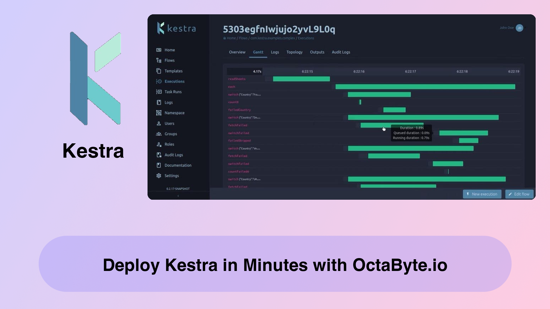 Deploy Kestra in Minutes with OctaByte.io