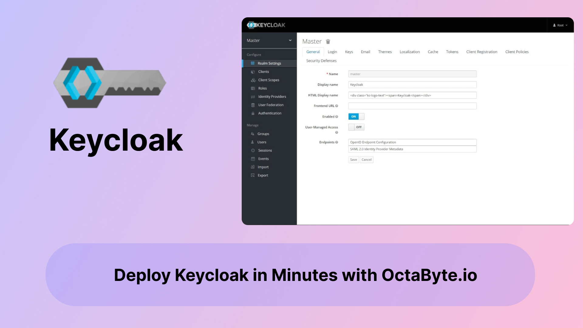 Deploy Keycloak in Minutes with OctaByte.io