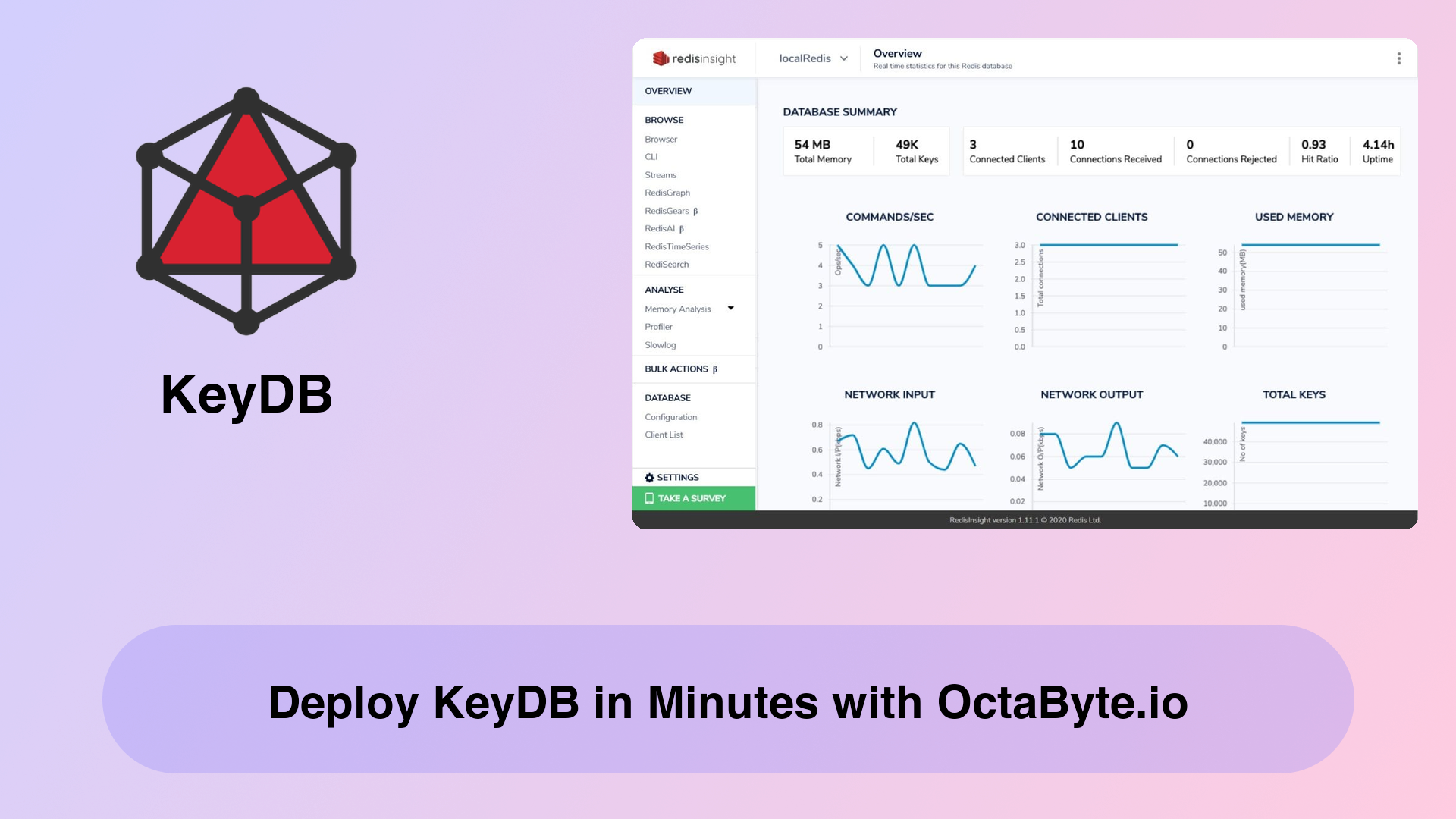 Deploy KeyDB in Minutes with OctaByte.io