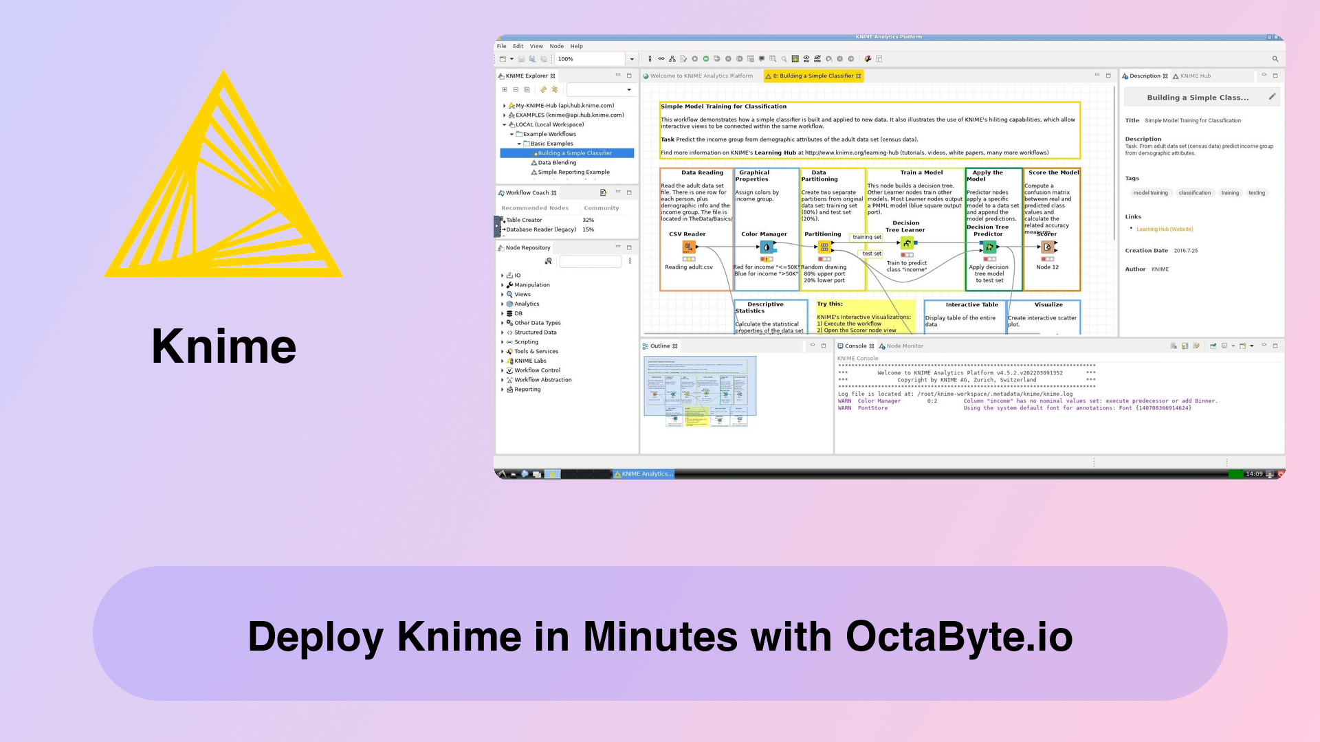 Deploy Knime in Minutes with OctaByte.io