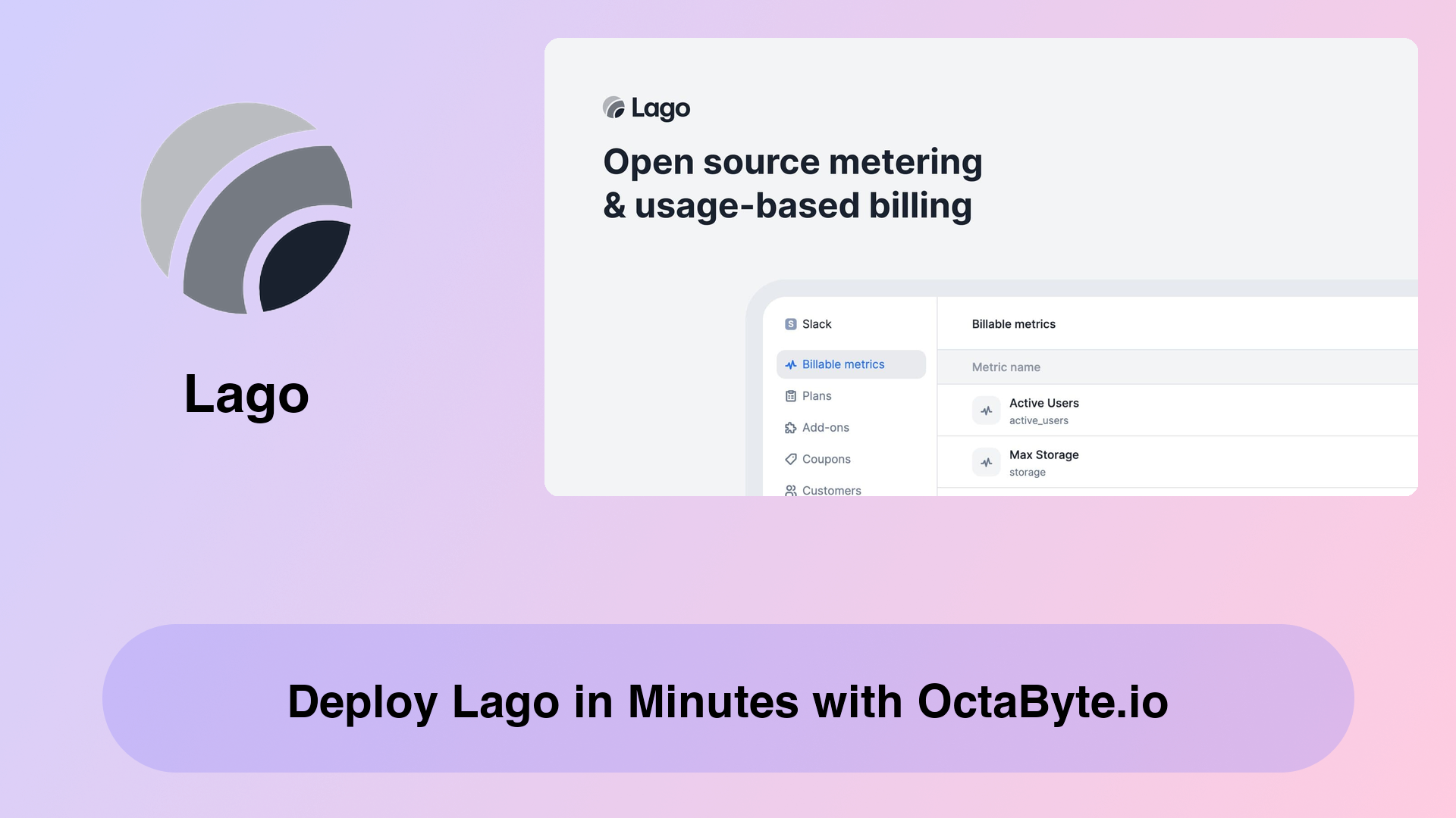 Deploy Lago in Minutes with OctaByte.io