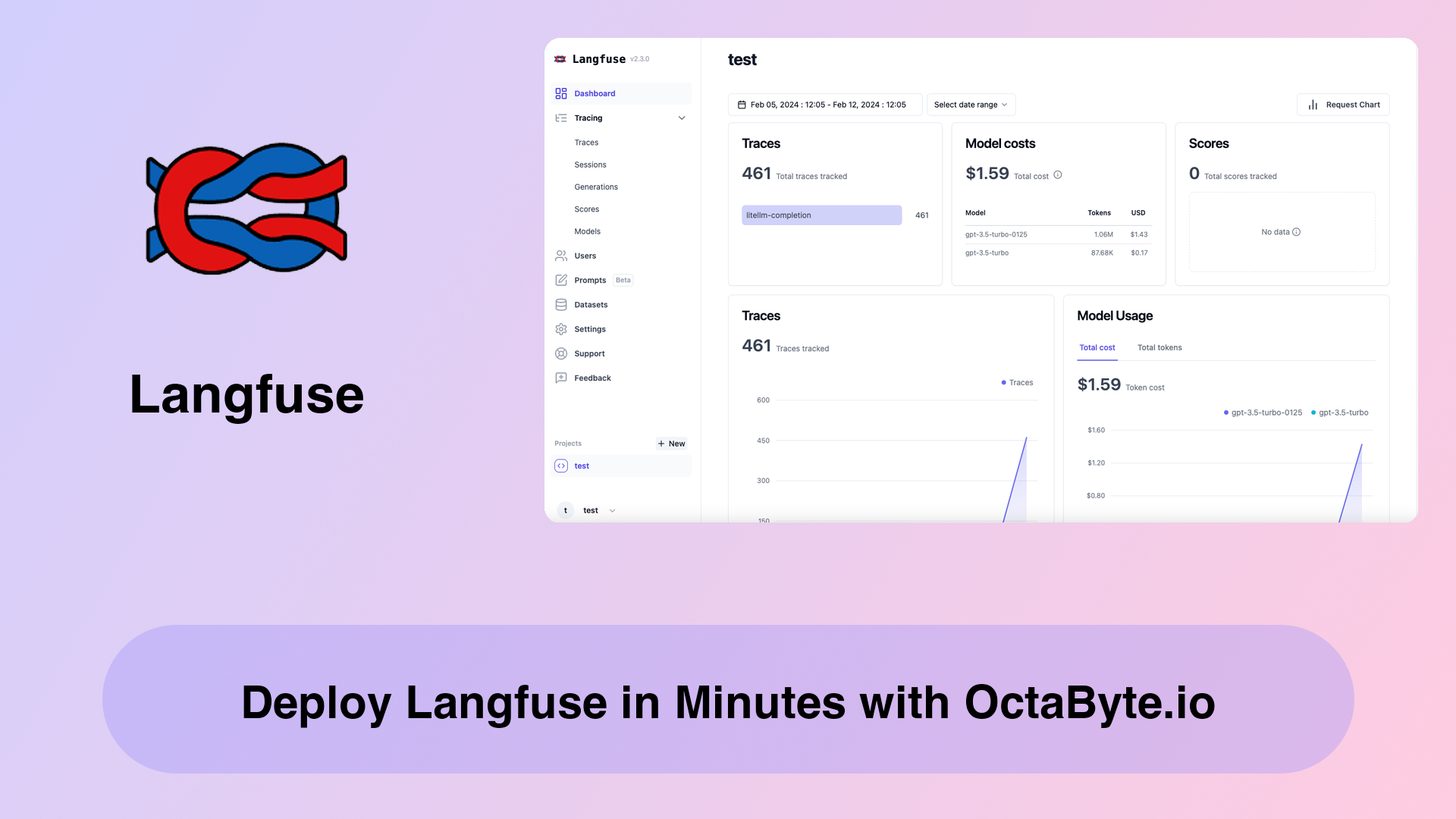 Deploy Langfuse in Minutes with OctaByte.io