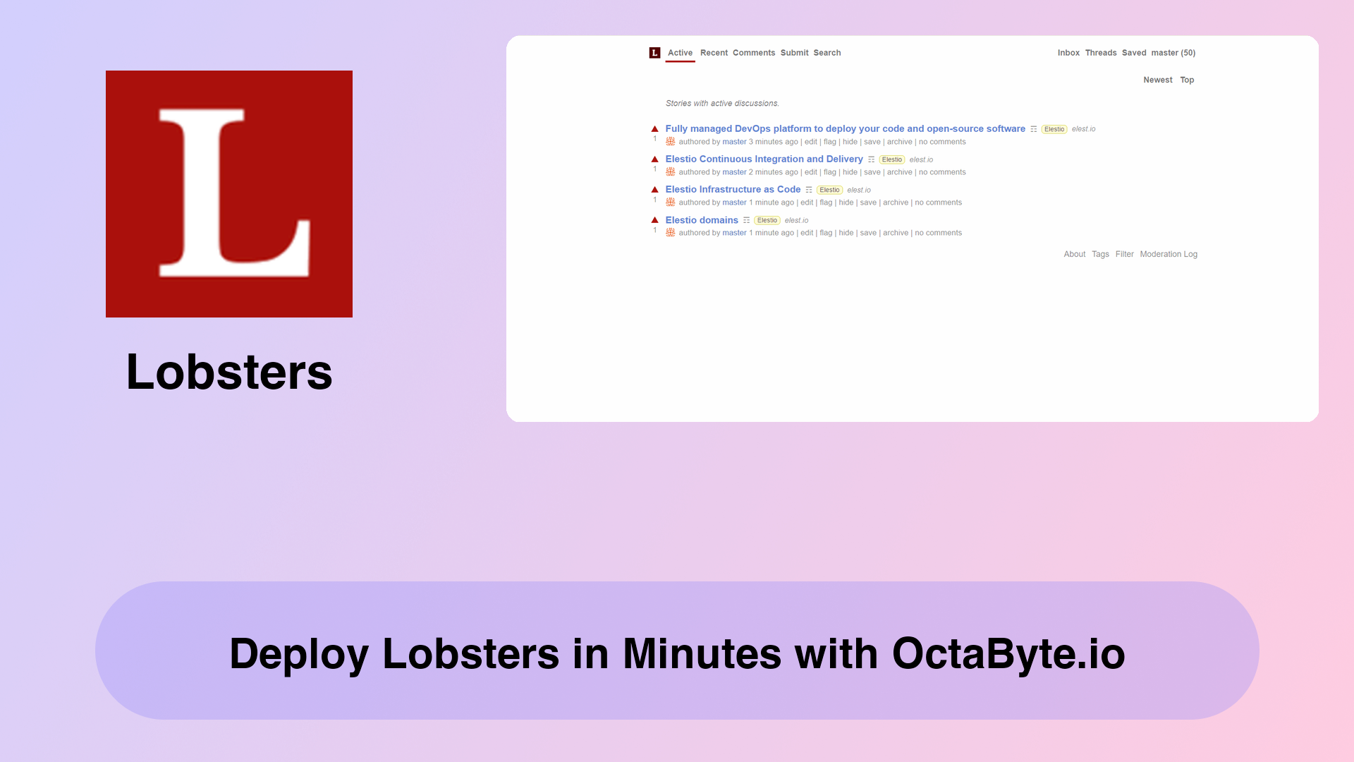 Deploy Lobsters in Minutes with OctaByte.io