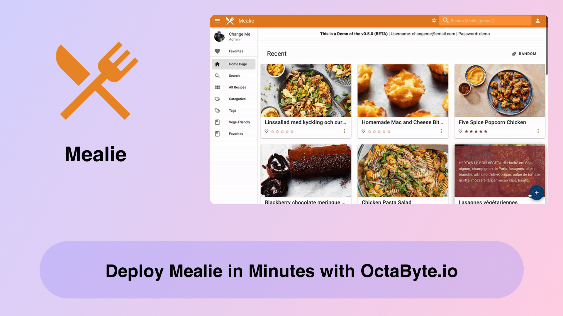 Deploy Mealie in Minutes with OctaByte.io