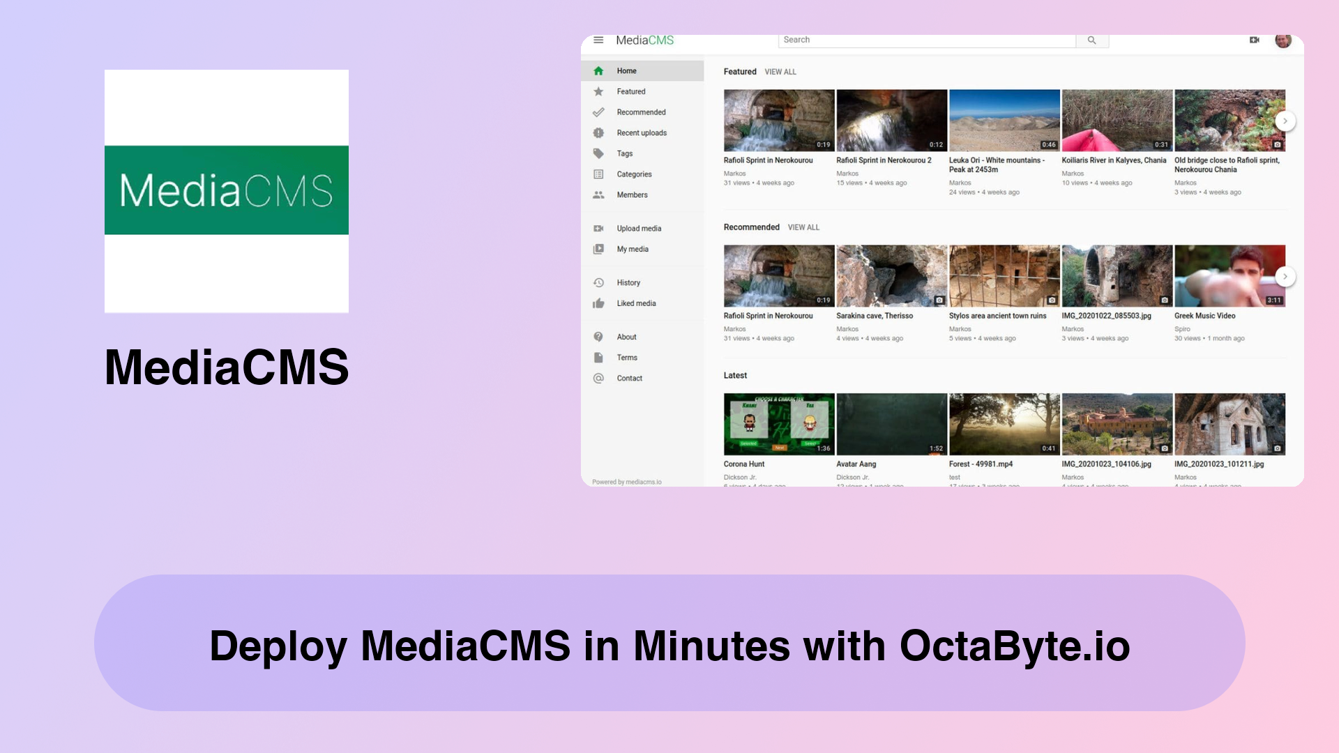 Deploy MediaCMS in Minutes with OctaByte.io