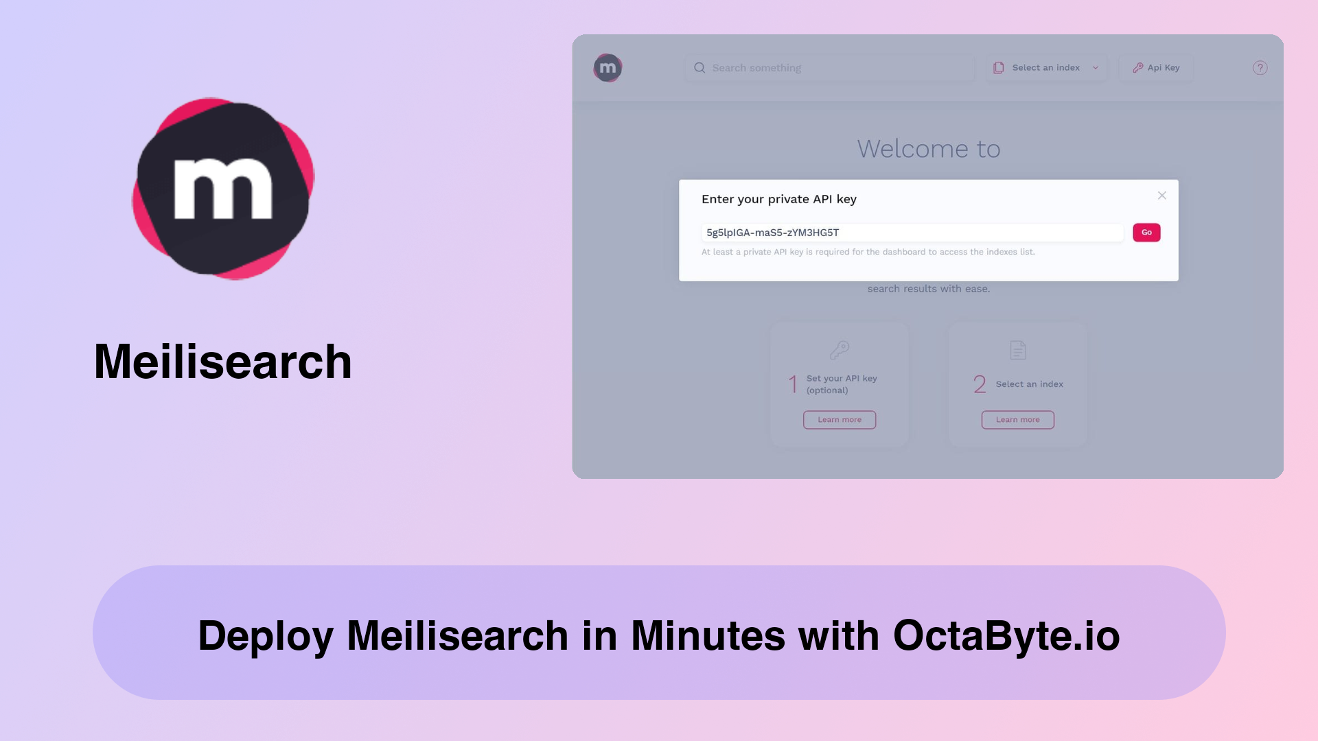 Deploy Meilisearch in Minutes with OctaByte.io