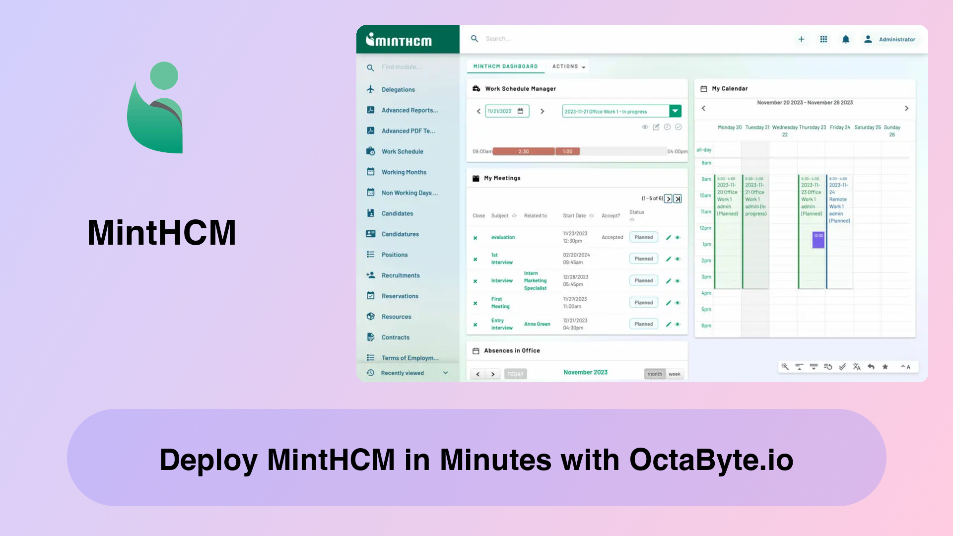 Deploy MintHCM in Minutes with OctaByte.io