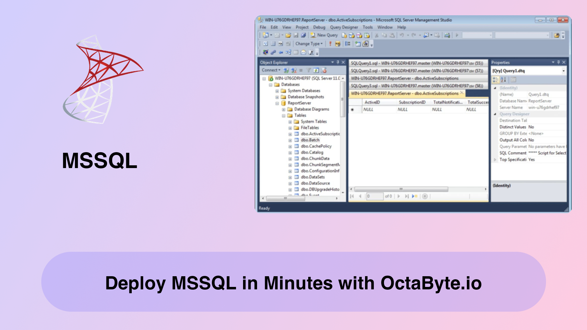 Deploy MSSQL in Minutes with OctaByte.io