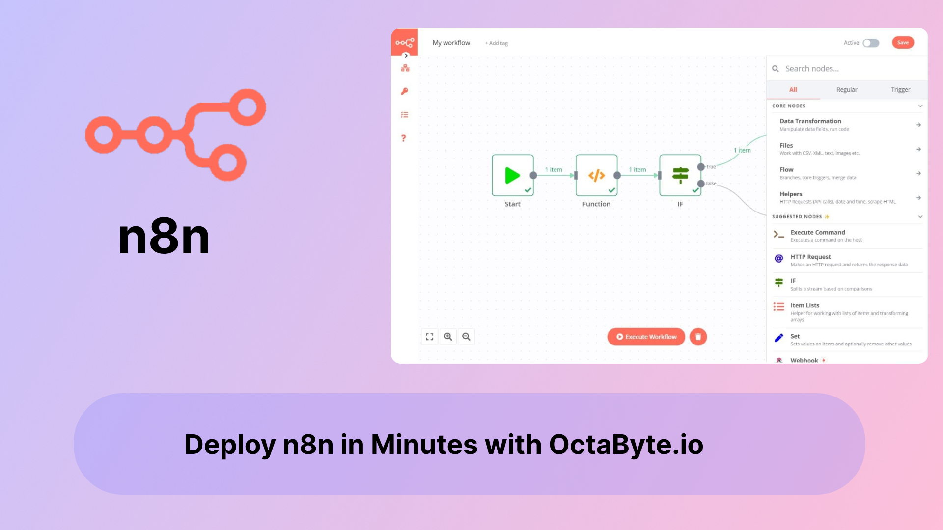 Deploy n8n in Minutes with OctaByte.io