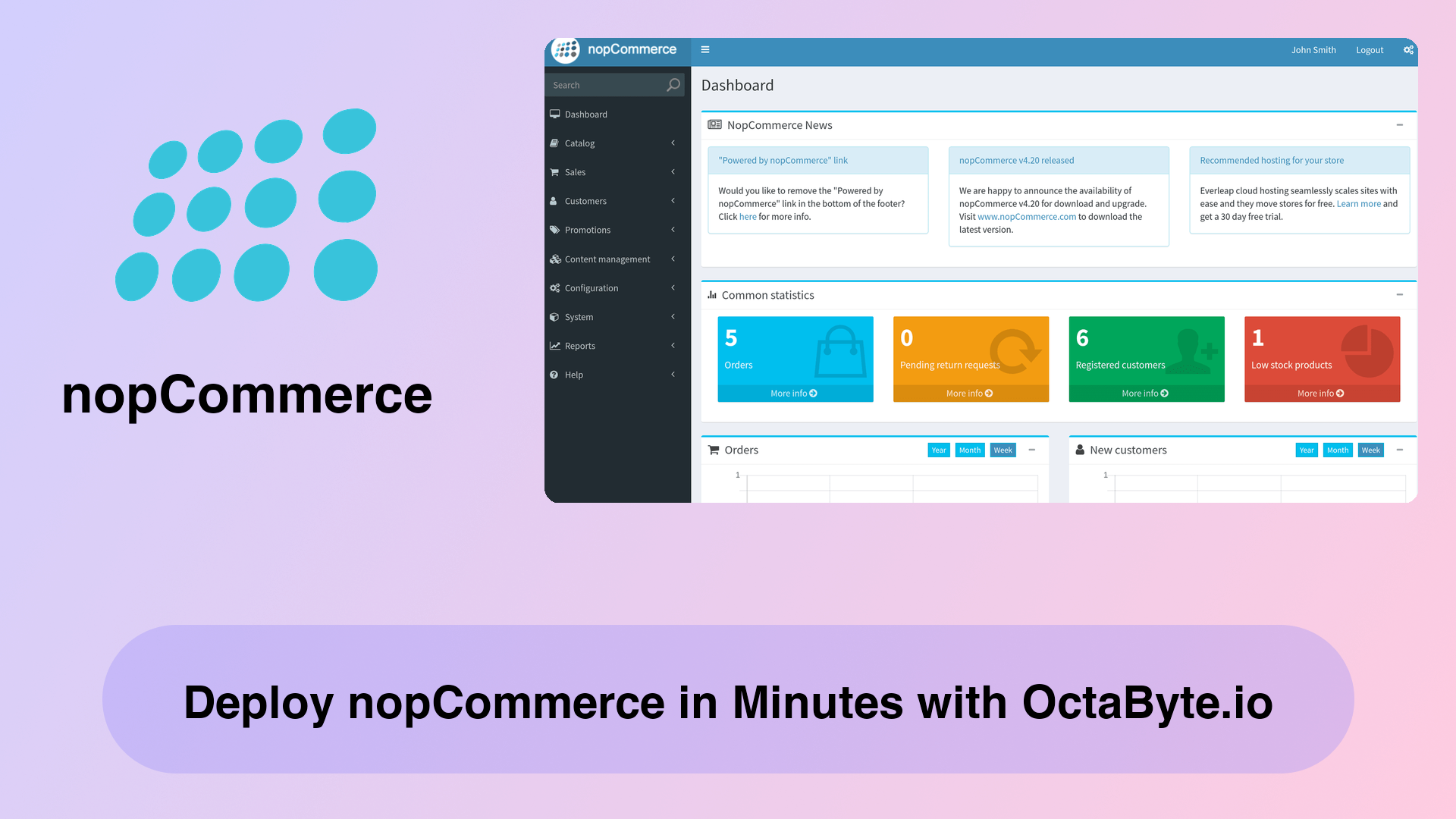 Deploy nopCommerce in Minutes with OctaByte.io