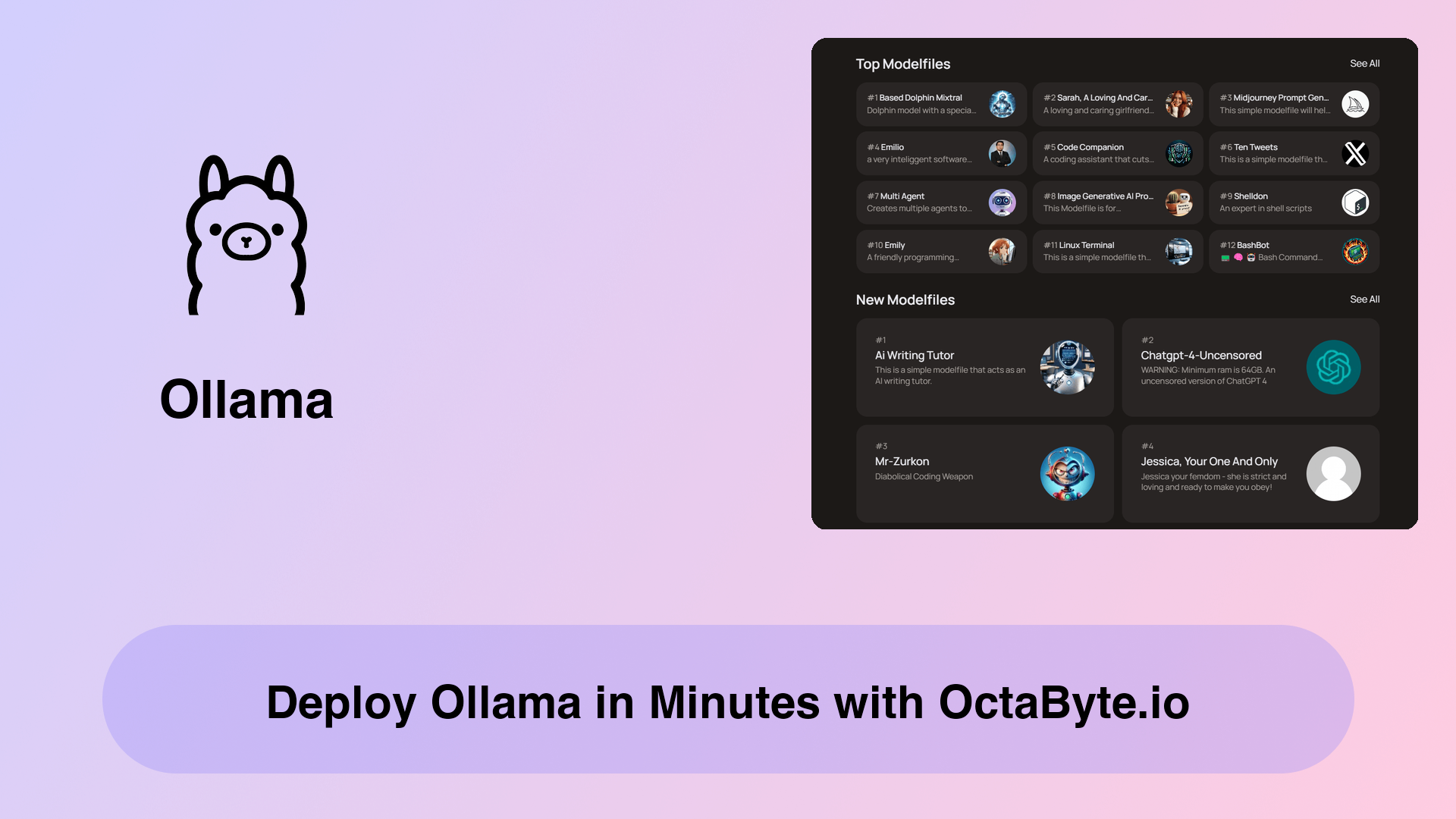 Deploy Ollama in Minutes with OctaByte.io