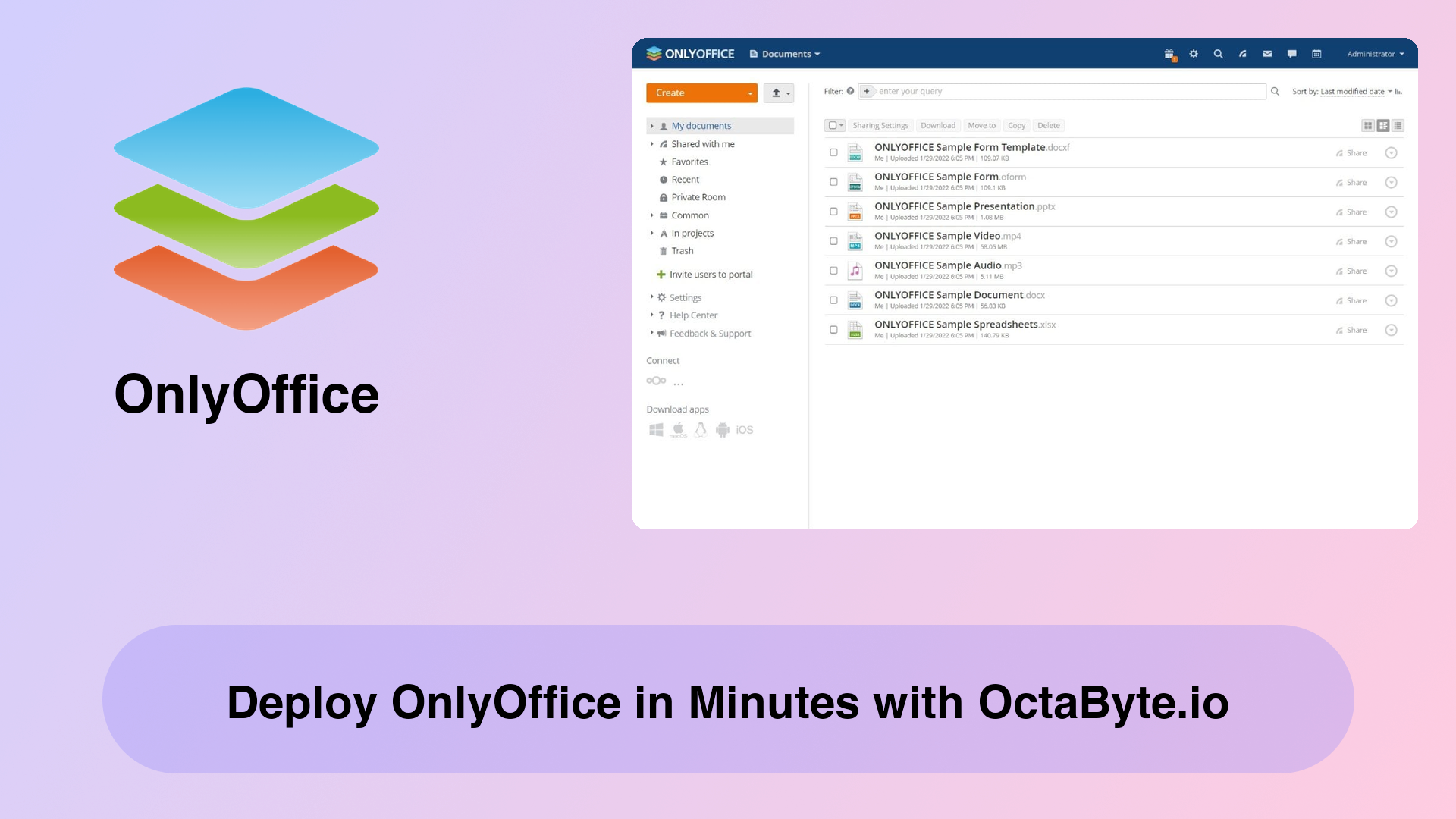 Deploy OnlyOffice in Minutes with OctaByte.io