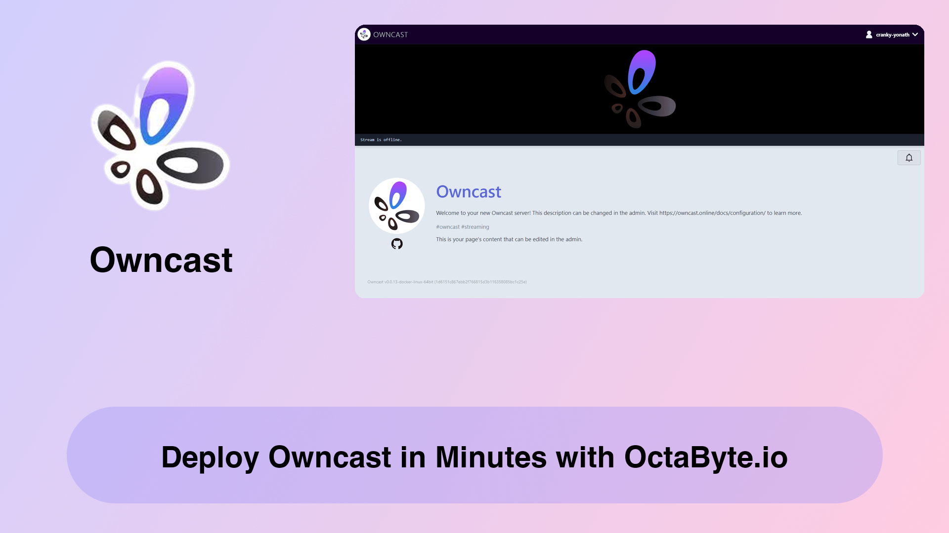 Deploy Owncast in Minutes with OctaByte.io