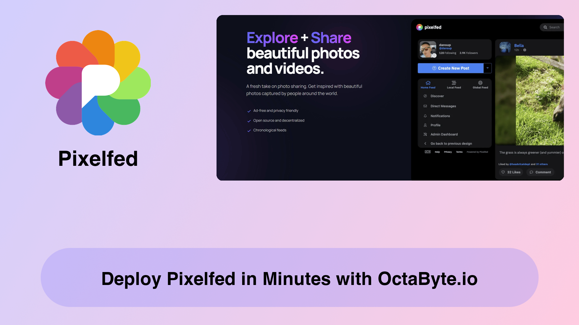 Deploy Pixelfed in Minutes with OctaByte.io