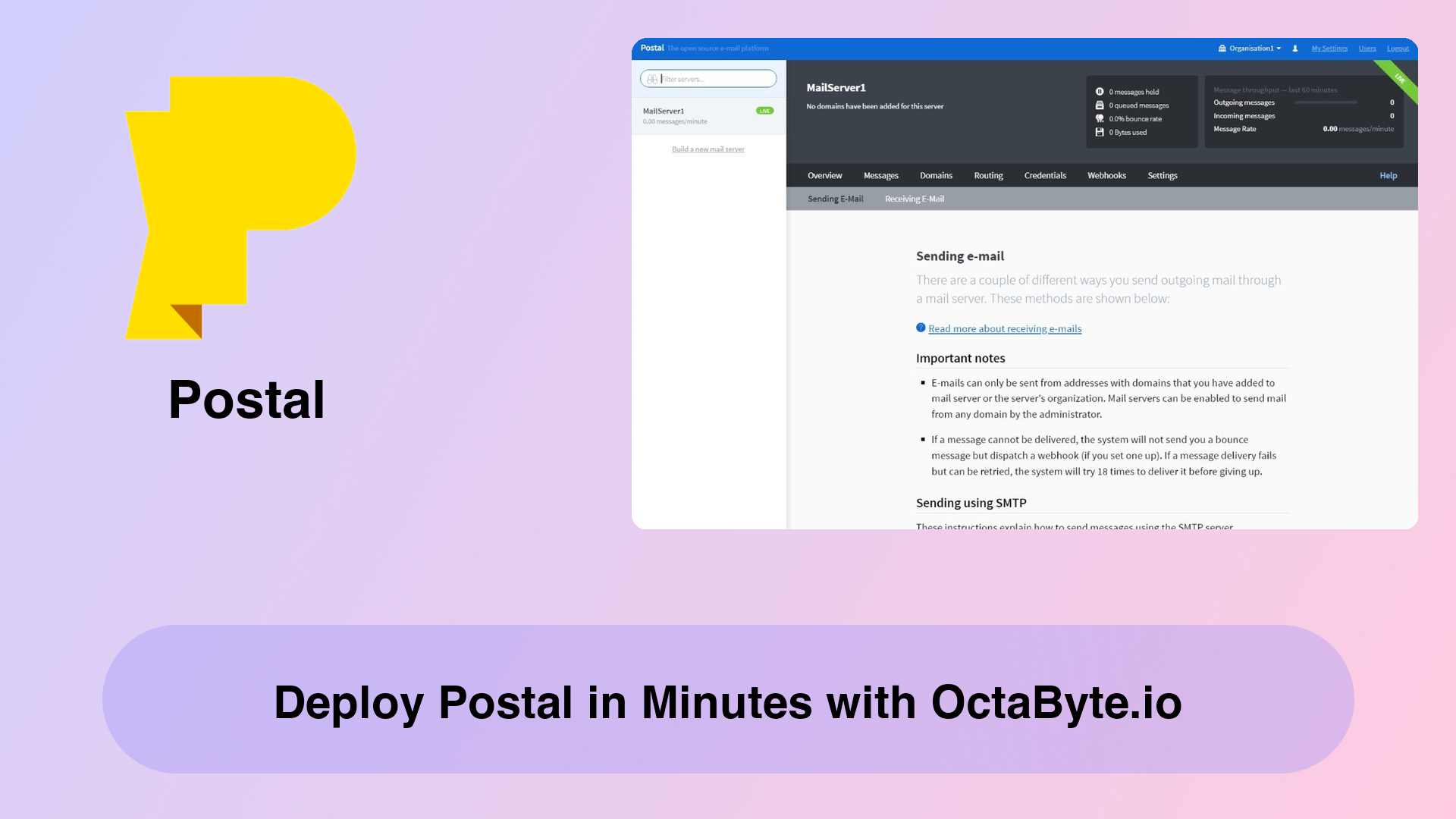 Deploy Postal in Minutes with OctaByte.io