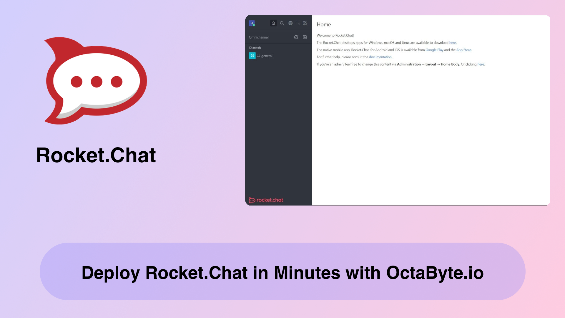 Deploy Rocket.Chat in Minutes with OctaByte.io