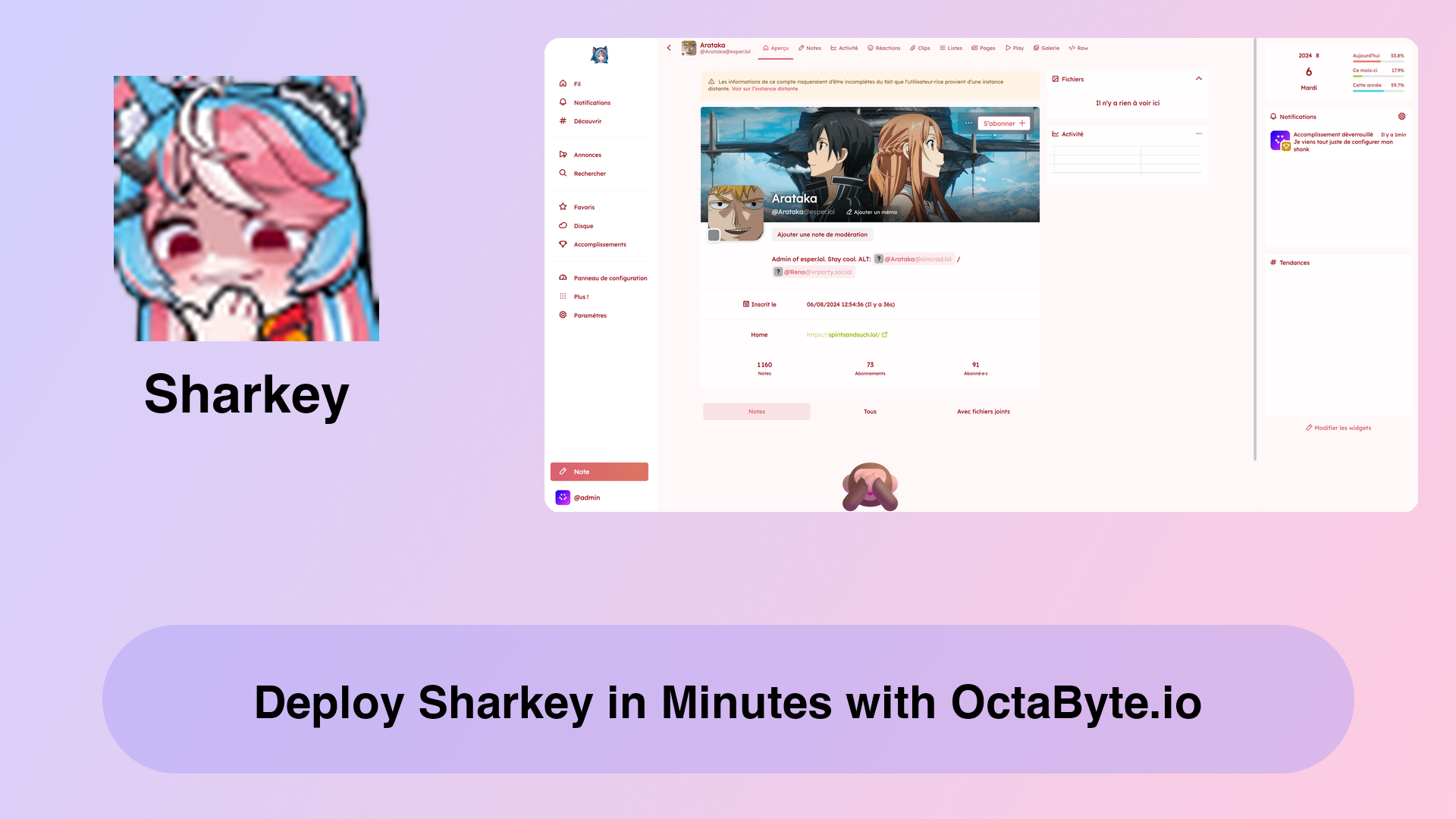 Deploy Sharkey in Minutes with OctaByte.io