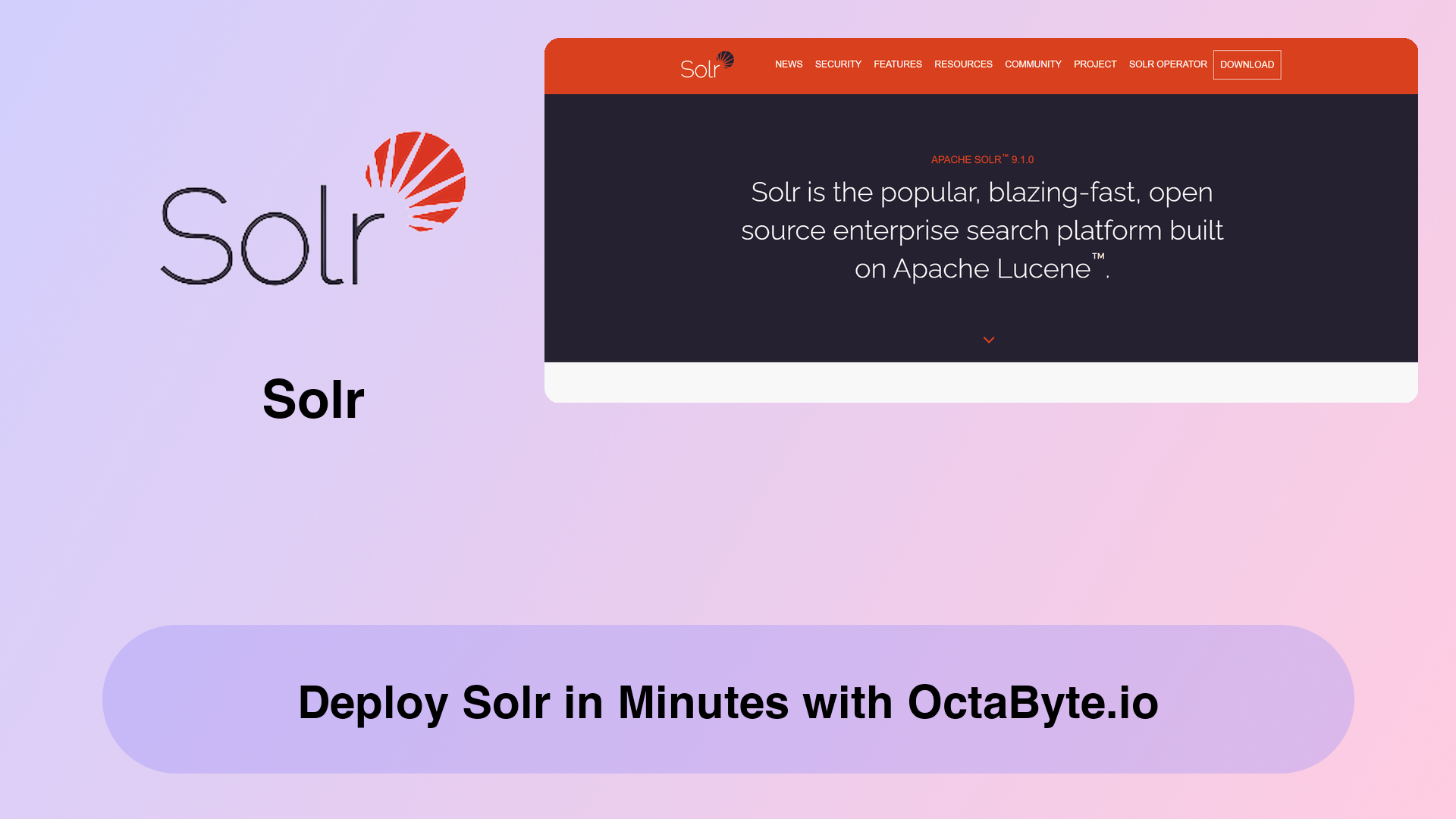 Deploy Solr in Minutes with OctaByte.io