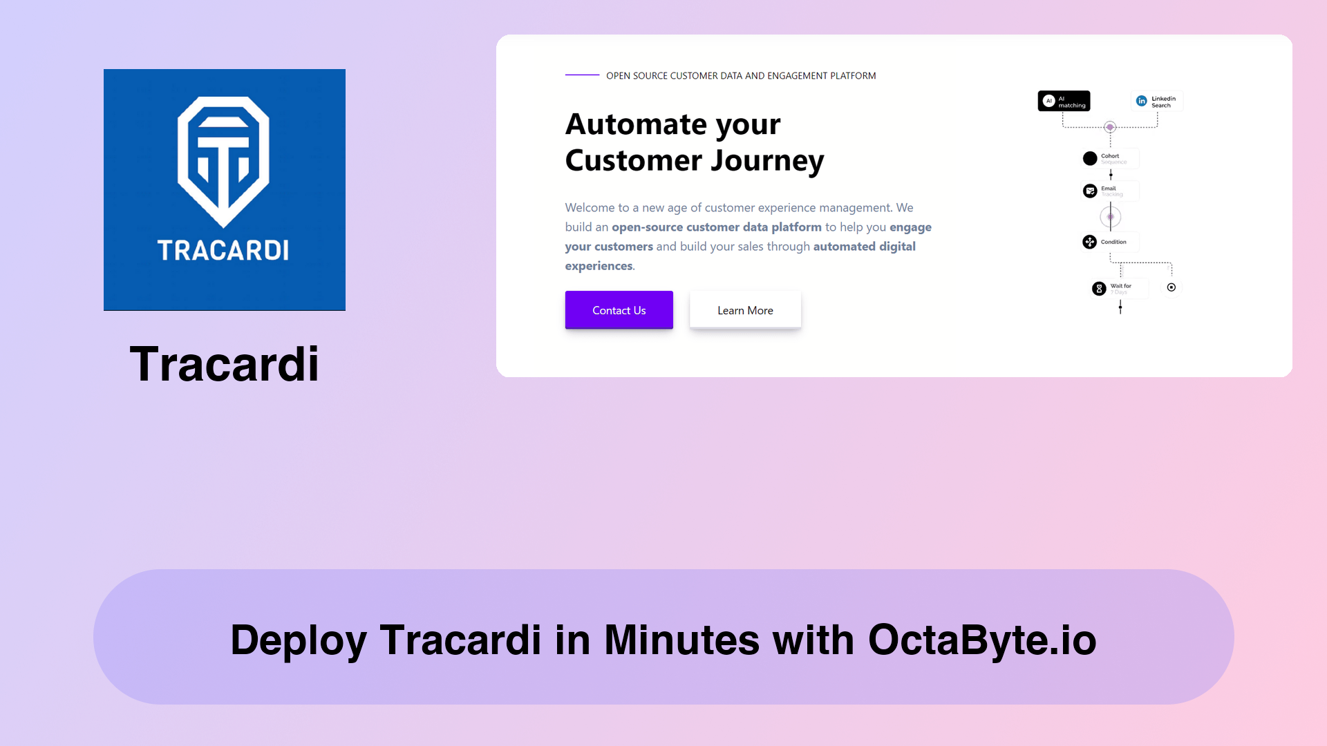 Deploy Tracardi in Minutes with OctaByte.io