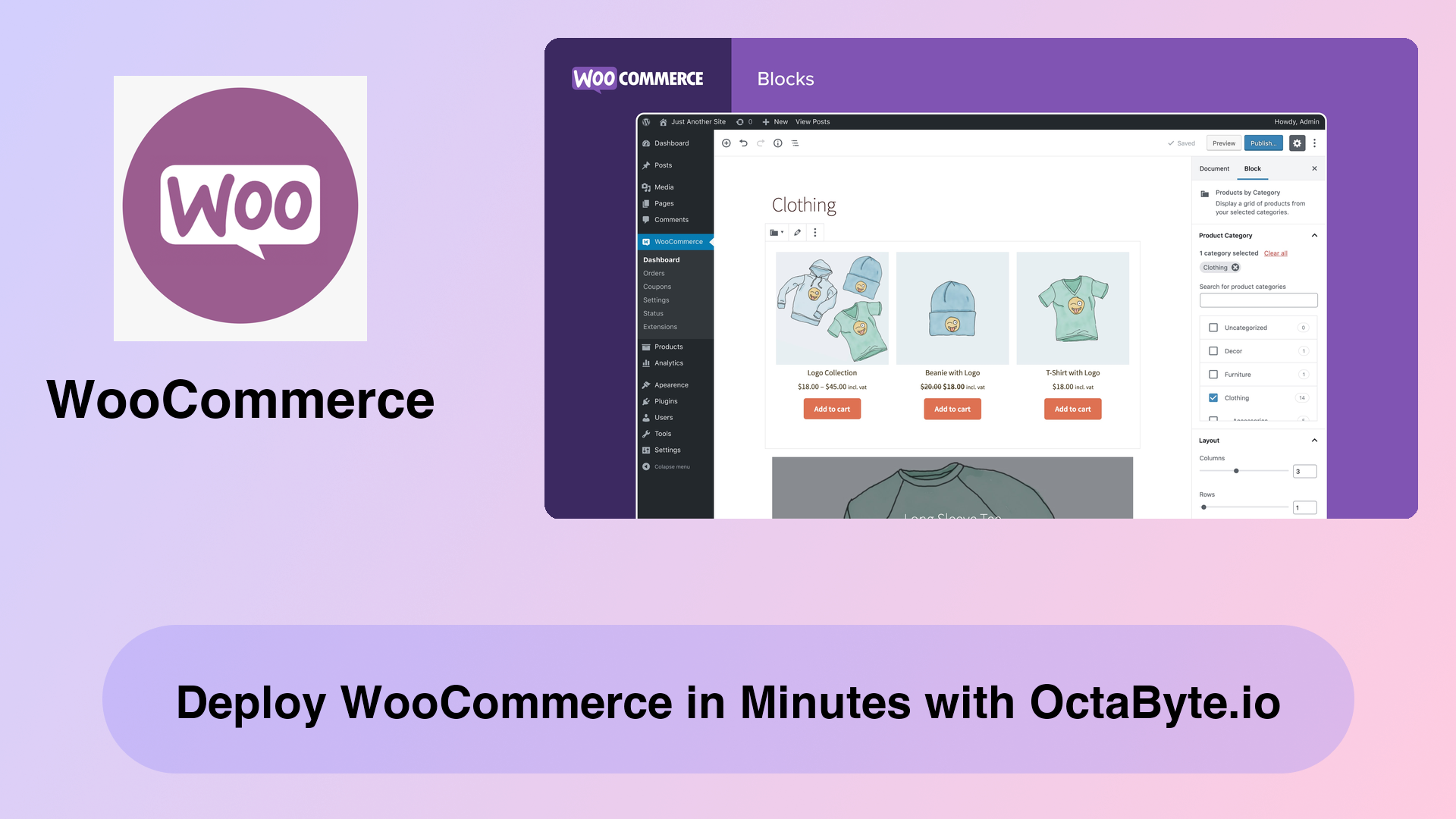 Deploy WooCommerce in Minutes with OctaByte.io