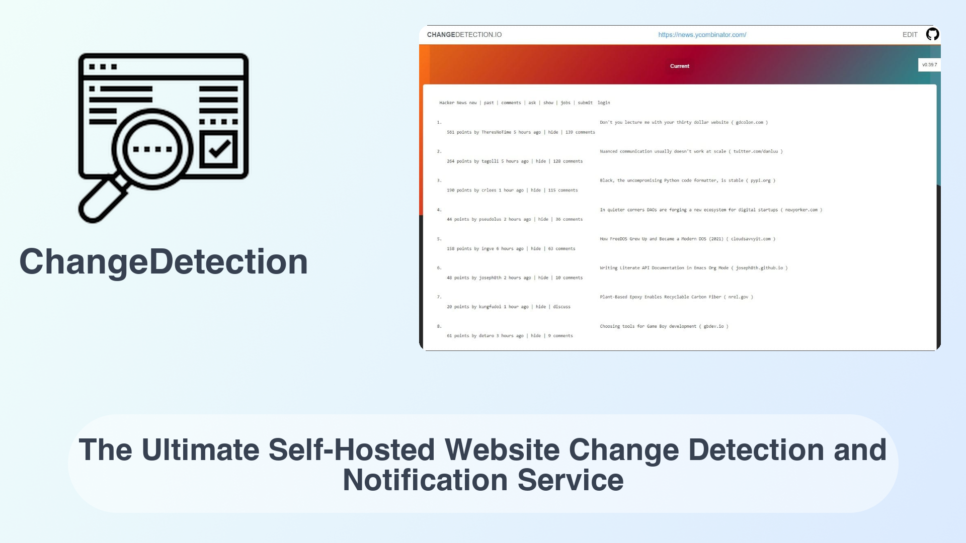 ChangeDetection: The Ultimate Self-Hosted Website Change Detection and Notification Service