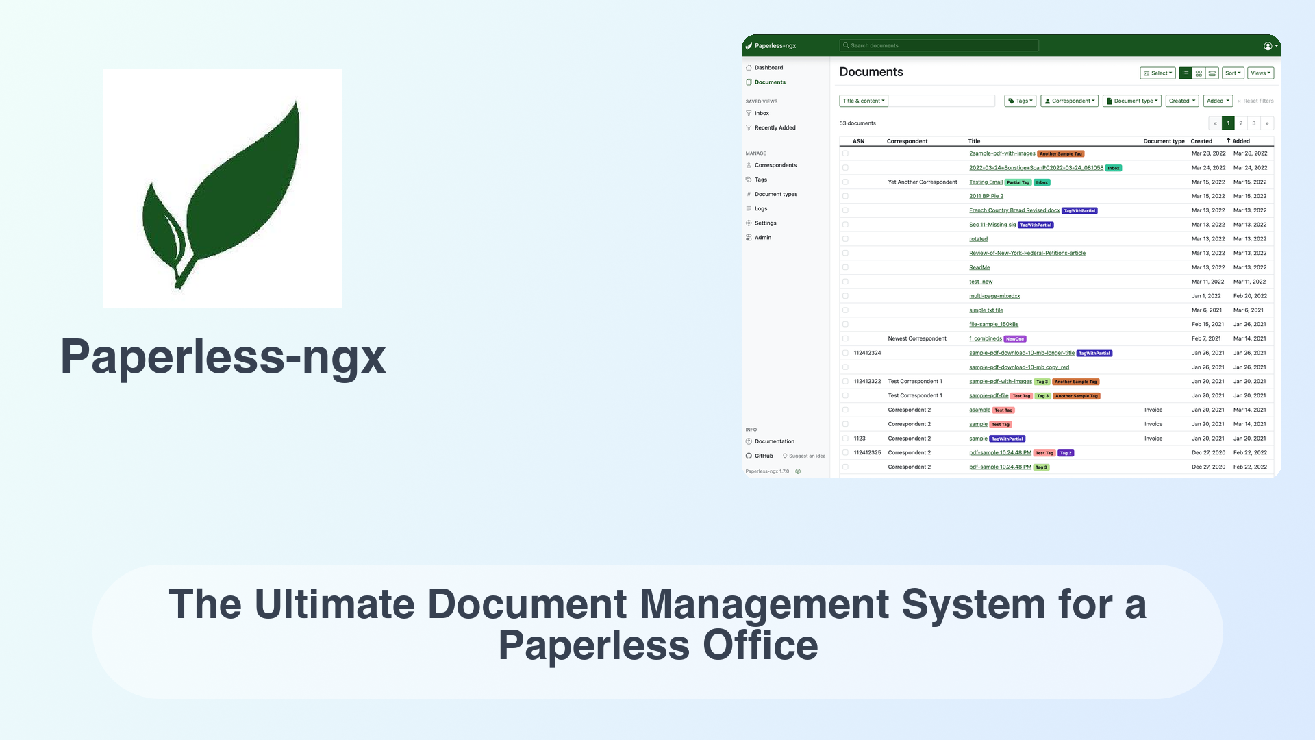 Paperless-ngx: The Ultimate Document Management System for a Paperless Office