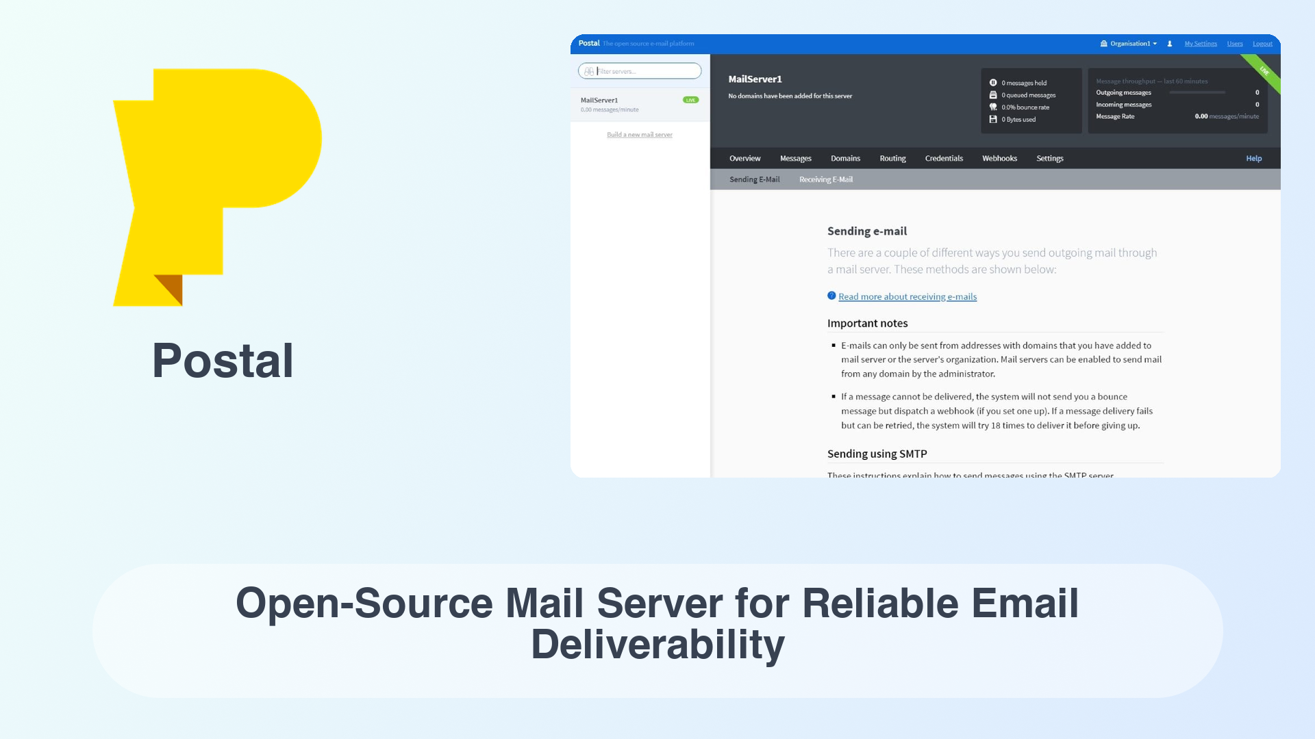 Postal: Open-Source Mail Server for Reliable Email Deliverability